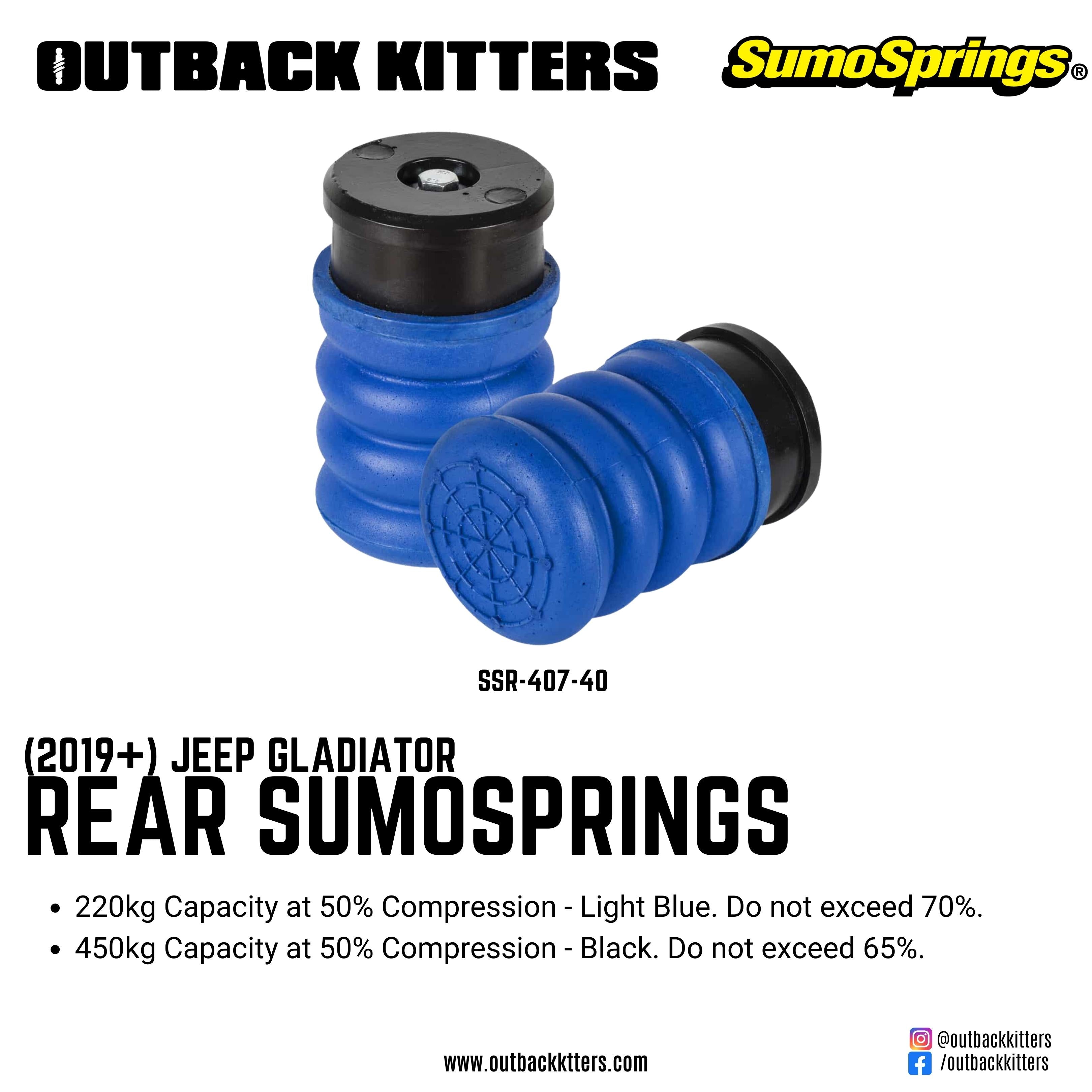 Rear SumoSprings to suit 2019+ Jeep Gladiator - Outback Kitters