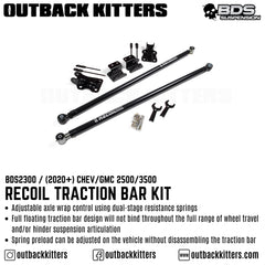 2020+ Recoil Traction Bar Kit for Chevy 2500 - Outback Kitters