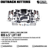 BDS Suspension 6.5" Lift Kit for 2020+ Chevy Silverado 2500 with Fox 2.5 Performance Elite Shocks - Outback Kitters