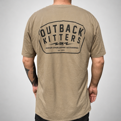 Outback Kitters "Hero" Taupe Tee