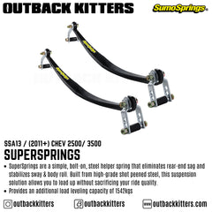 SuperSprings to suit 2011+ Chev / GMC 2500 / 3500 - Outback Kitters