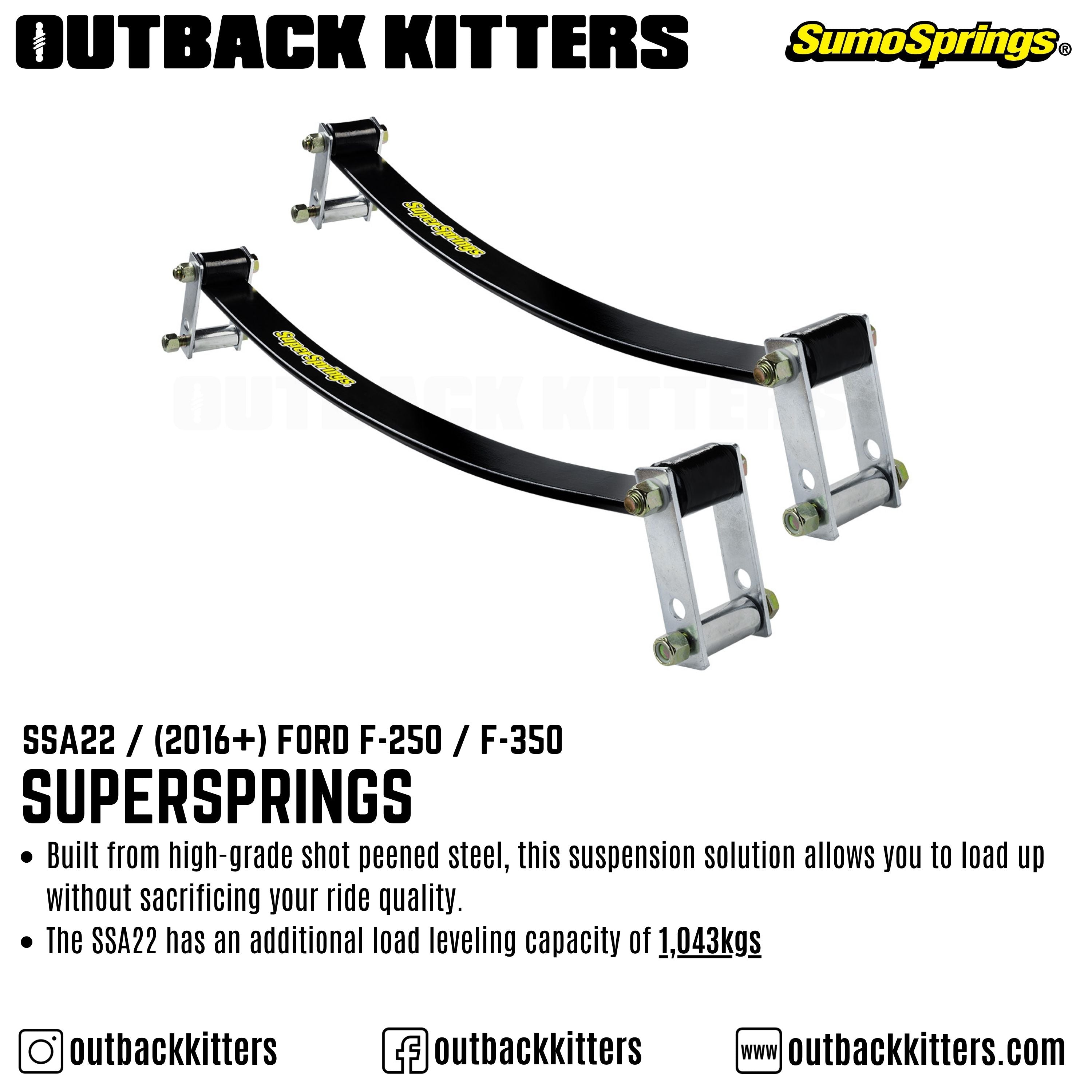 Supersprings to suit Ford F-250 / F-350 - Outback Kitters