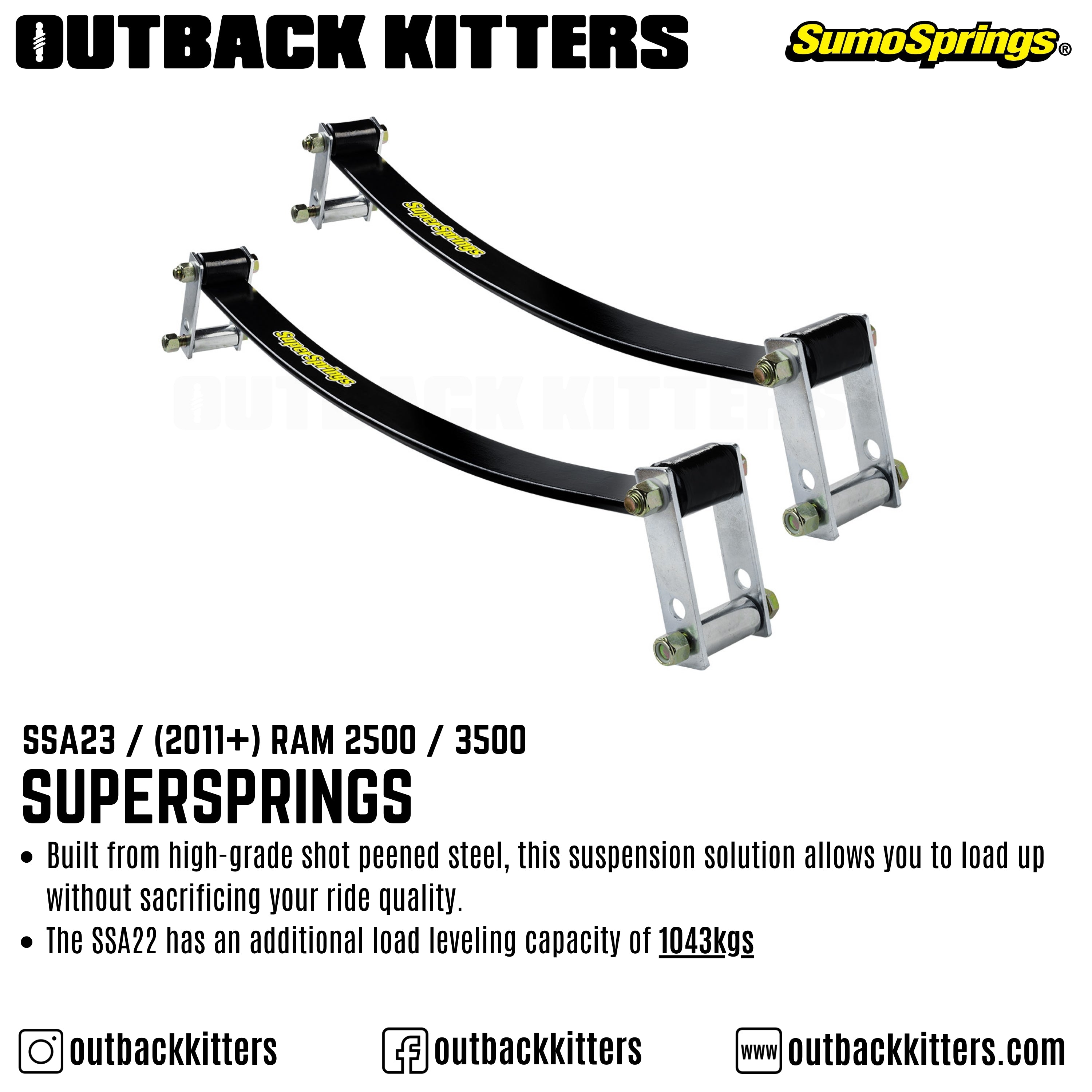 Supersprings to suit Ram 2500 / 3500 - Outback Kitters