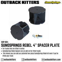 SumoSprings Rebel Spacer Plate - Outback Kitters