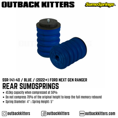 Rear Sumo Springs to suit Next Gen Ranger (2022 - Present) - Outback Kitters