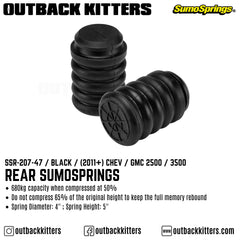 Rear SumoSprings to suit 2011+ Chevrolet Silverado / GMC Sierra 2500 / 3500 - Outback Kitters