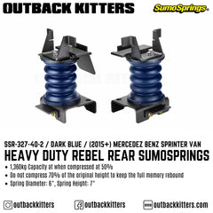 Heavy Duty Rebel Rear SumoSprings for Sprinter 2500 - Outback Kitters