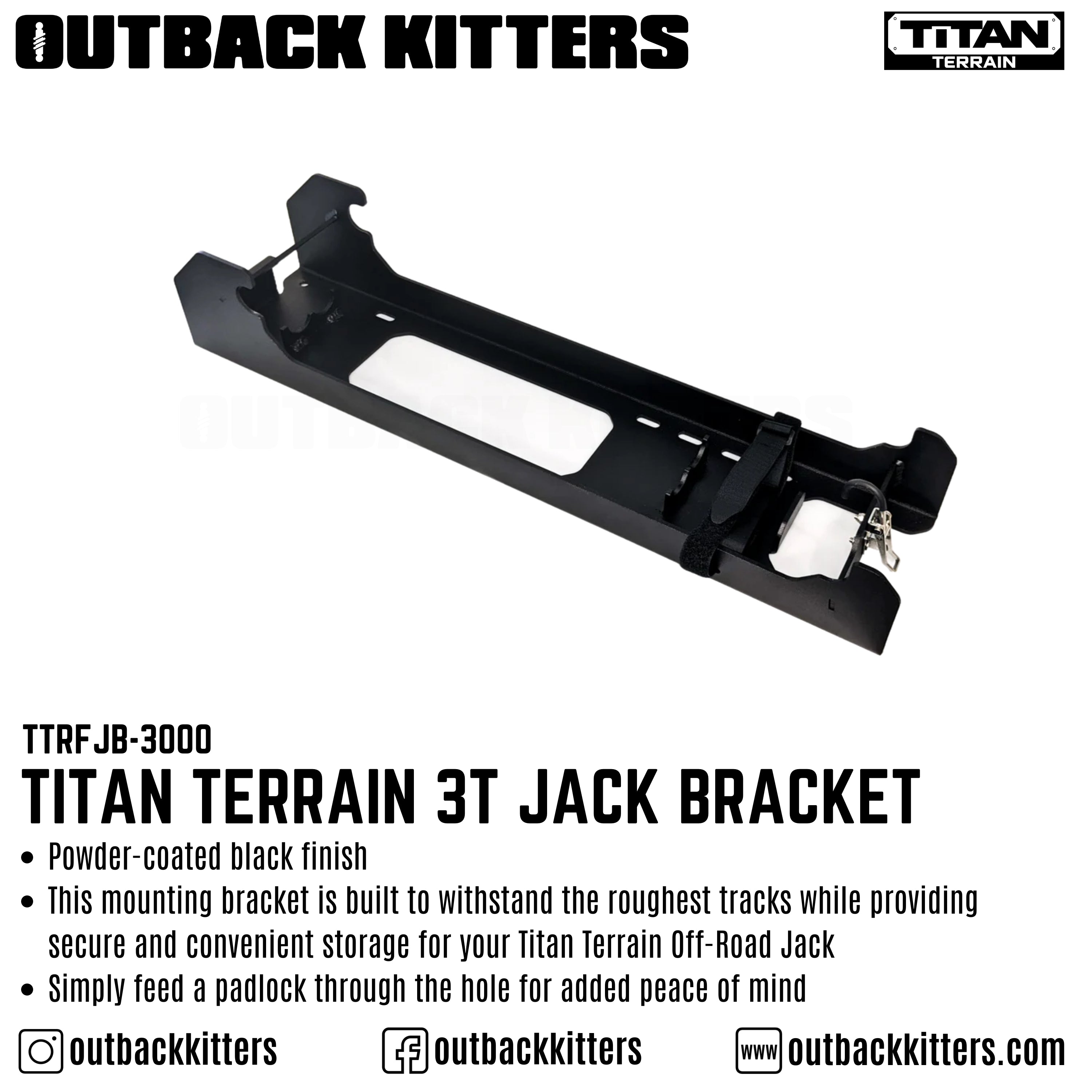 Titan Terrain 3T Jack Mounting Bracket