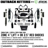 OK by Zone Offroad  4” Lift Kit for 2019+ Chev/GMC 1500