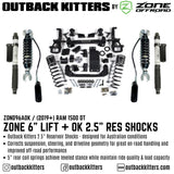 OK by Zone Offroad 6" Lift Kit for 2019+ Ram 1500 DT - Outback Kitters