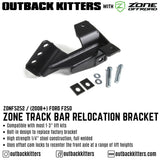 OK by Zone Offroad Track Bar Relocation Bracket for 1-3" Lift Kit for 2008+ Ford F250