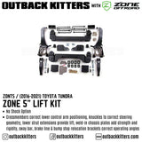 OK with Zone Offroad 5" Lift Kit for 2007-2021 Toyota Tundra