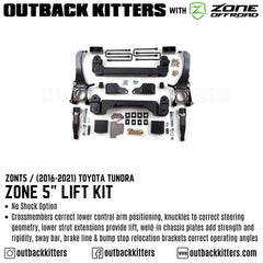 OK with Zone Offroad 5" Lift Kit for 2007-2021 Toyota Tundra - Outback Kitters